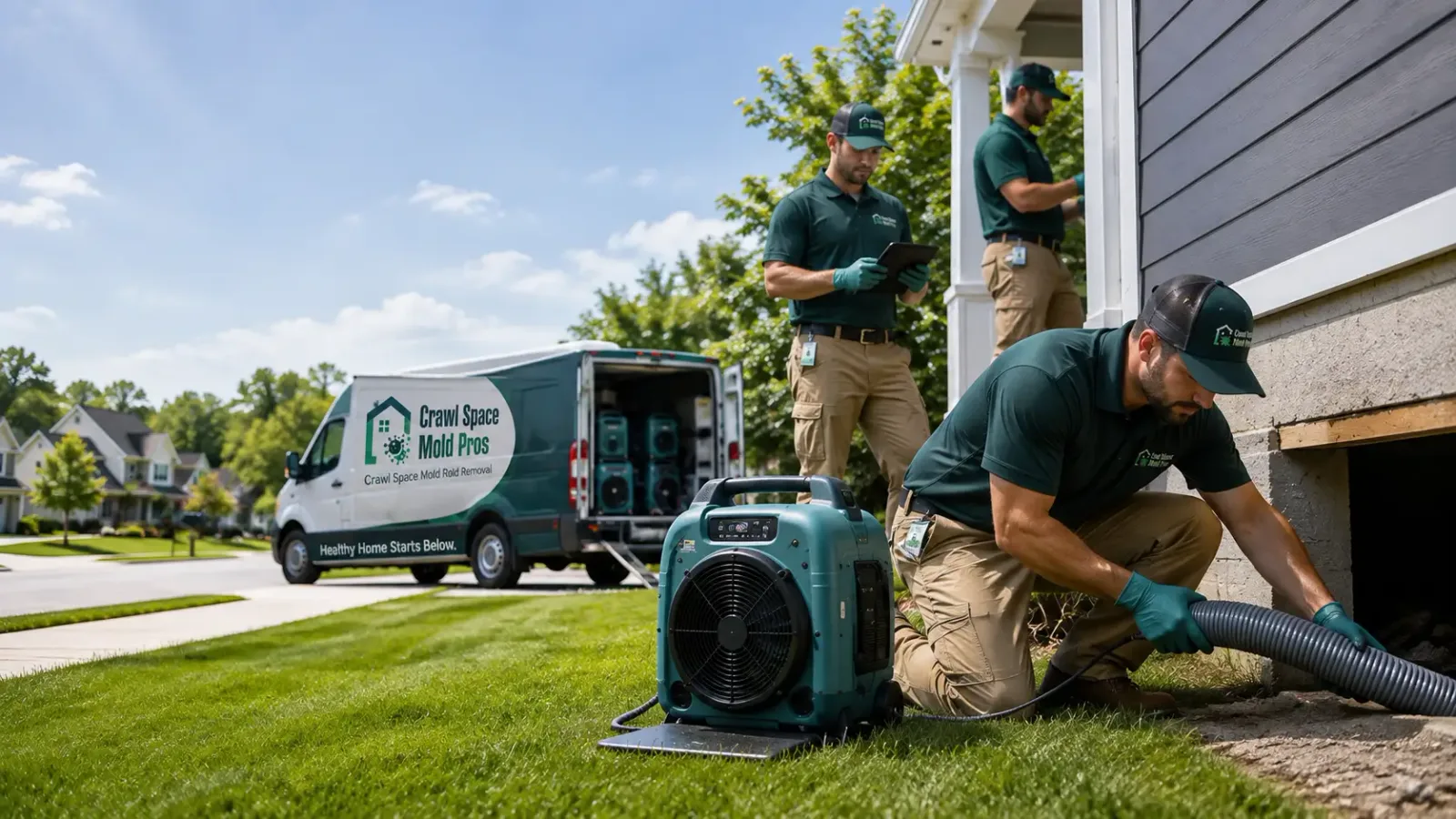 Crawl Space Mold Removal in Clarington, OH